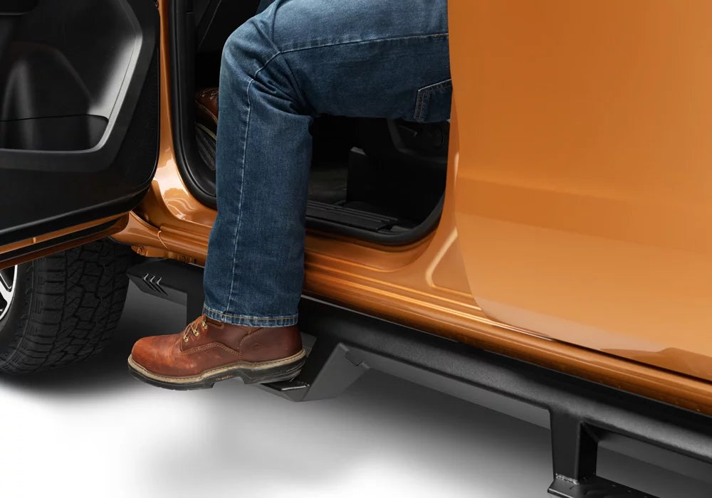Ford | 2019-2020 All Beds, | N-Fab Ranger | Cab with Epyx by Steps Black, Cab Exf19Cc-Tx Gas Fits Crew Length Textured RealTruck
