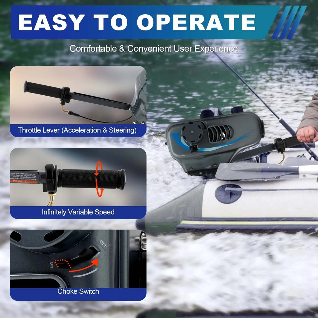Duty Engine 3.5HP Engine Vessel Heavy Motor System Outboard Stroke Cooling Moisture 2