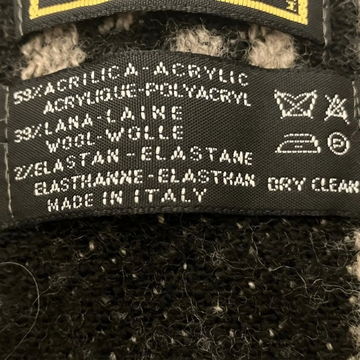 Zucca brand men's check accessory block scarf Pre-Owned (Good) pattern fringe