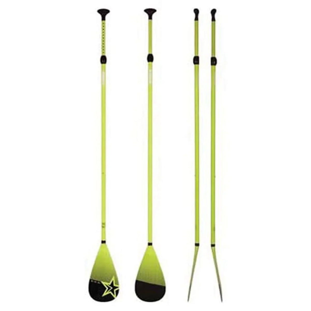 3 Piece - Lime Fiberglass Paddle,