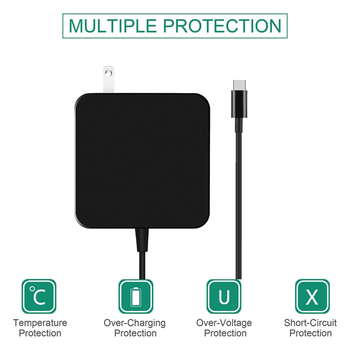 T470 for Type-C Power Adapter K- T470s Charger 65W x270 P51s T570 Replacement Lenovo