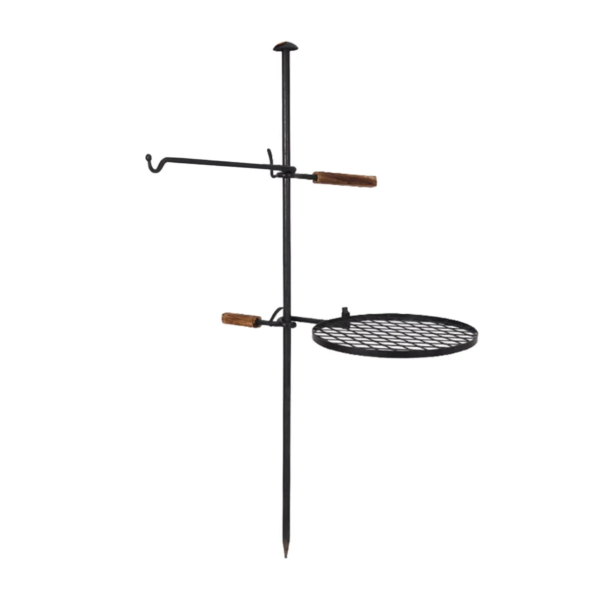 Fire Grill Pit Swivel Campfire Charcoal Adjustable Outdoor Grill 2 in1 Grill