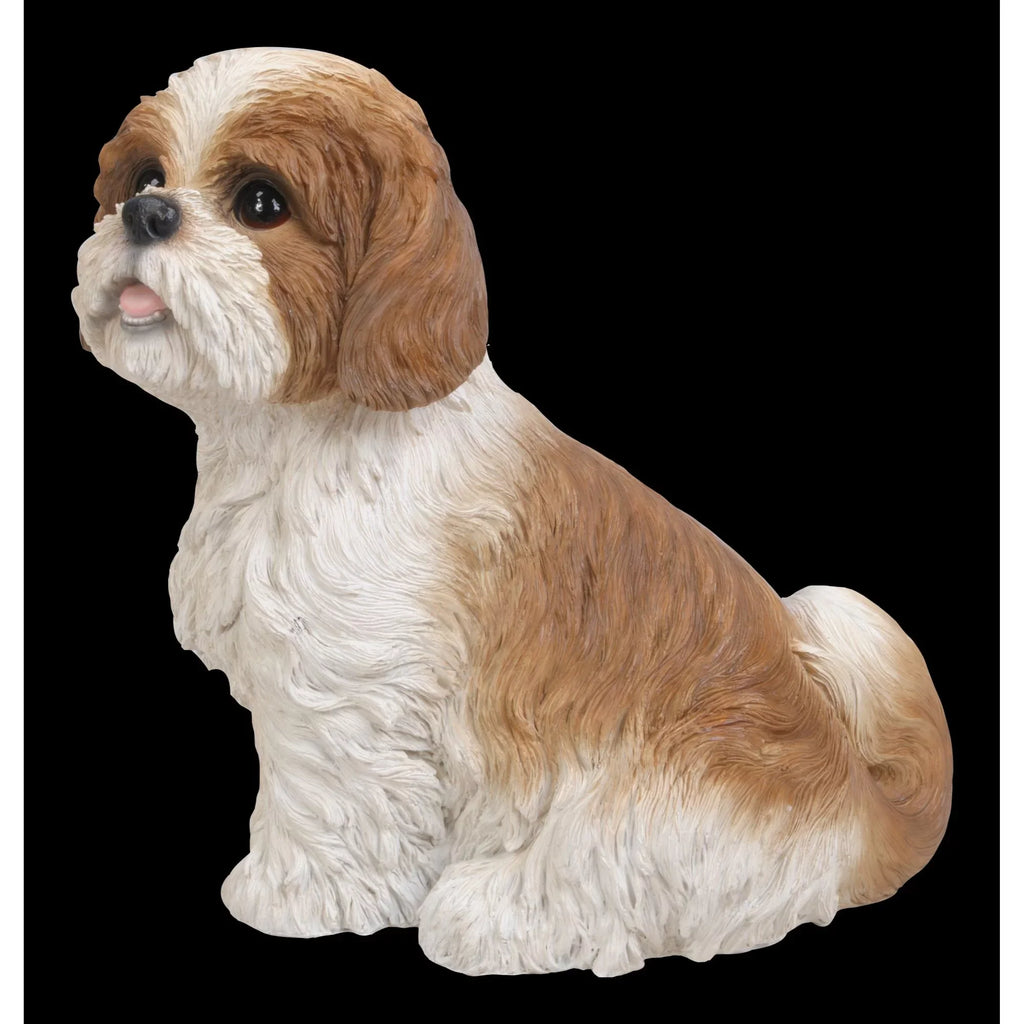 Shih 11" Tzu Puppy Outdoor Hi-Line Sitting Statue Garden Gifts