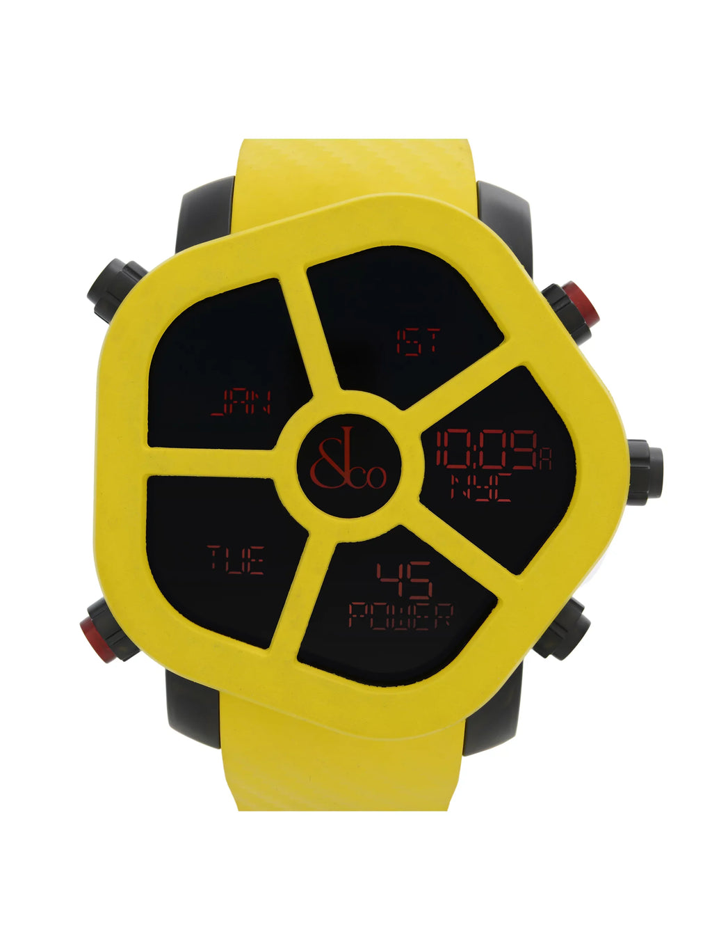 Bezel Co. Steel Quartz Carbon Watch GH100.11...ANH4D Ghost Yellow & Jacob