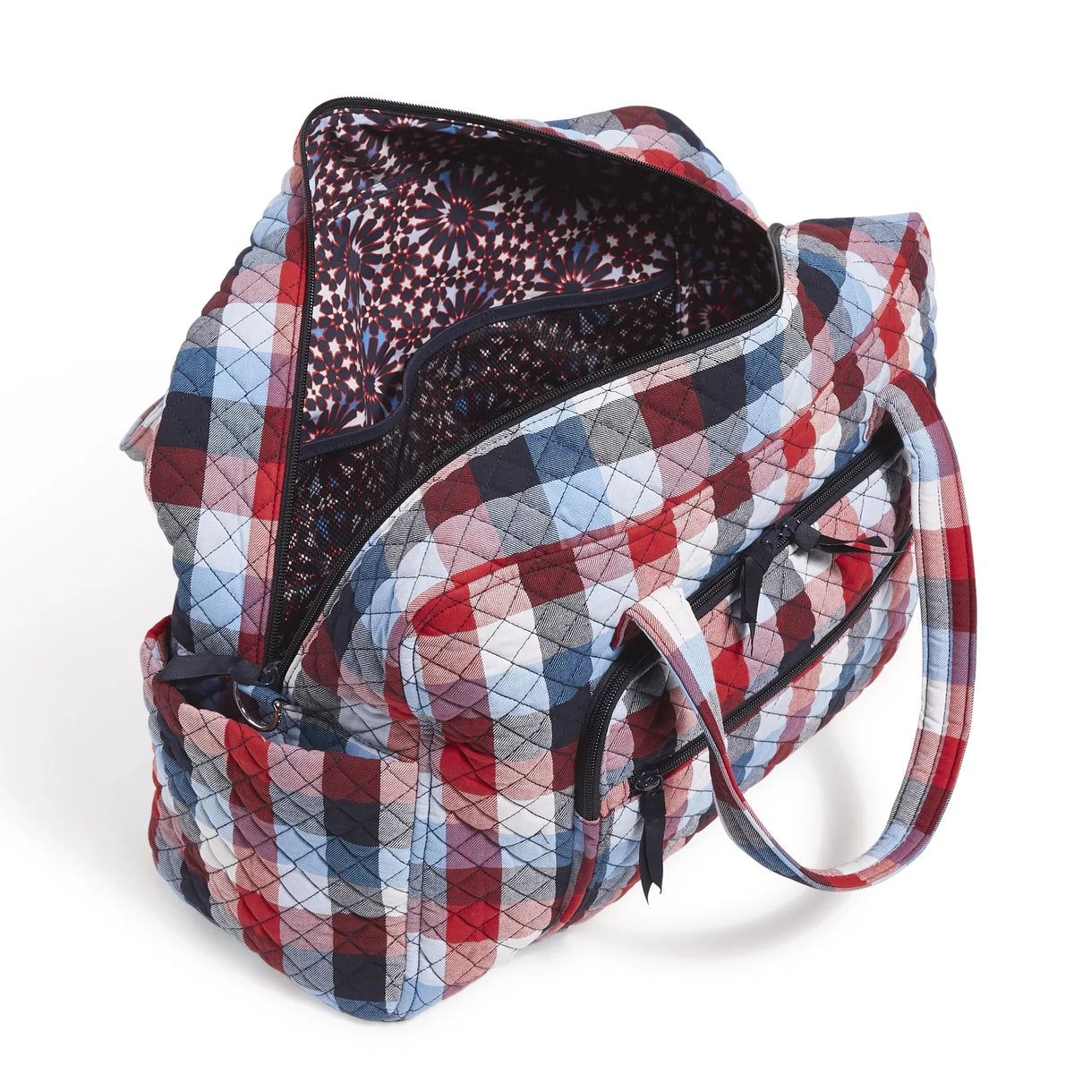 Weekender Cotton Plaid Women's Bradley Travel Patriotic Vera Recycled Bag