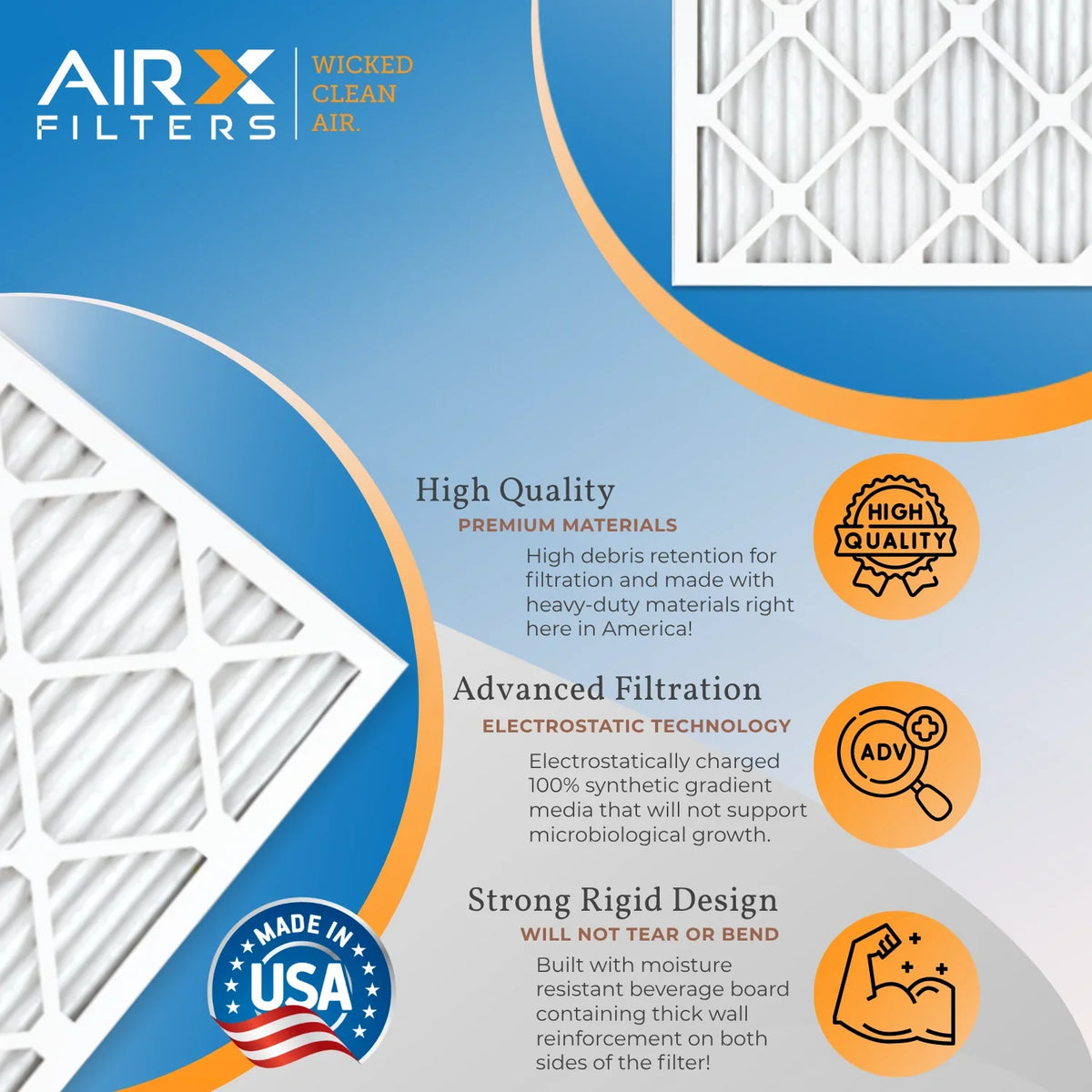 700 12 Comparable & by Furnace 5 of Rating, . 8 Filter Air Filters 18x18x1 - in Pack to Made