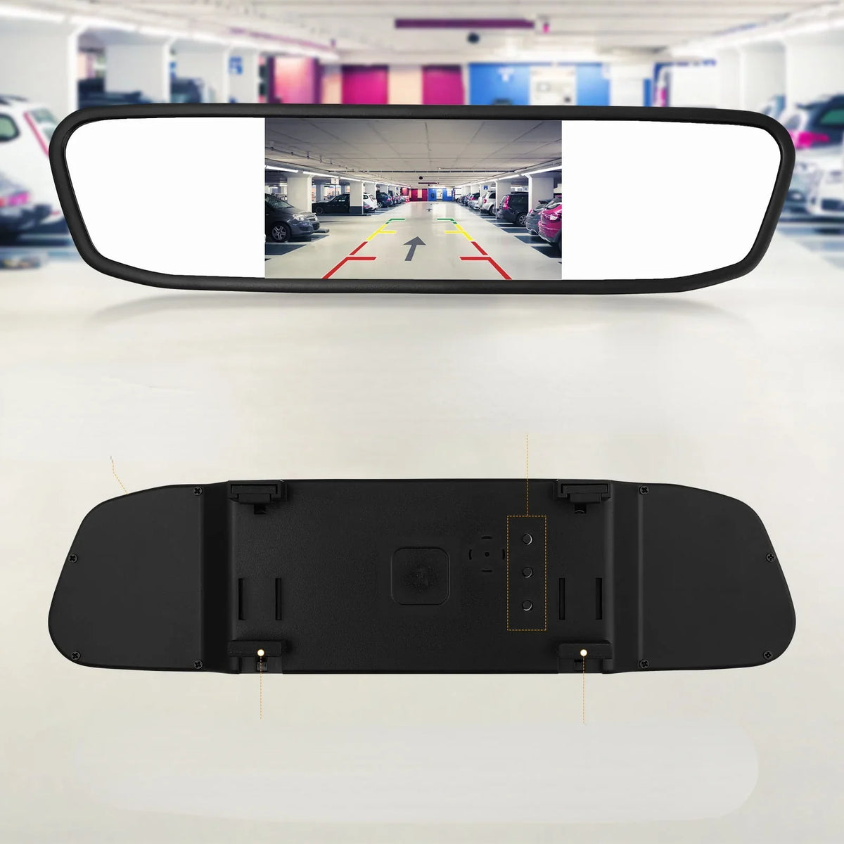 Camera System Car View Reverse Parking Cam Driving Night 4.3" Backup Camera Camera Mirror Rear Vision Vehicles Cheefull