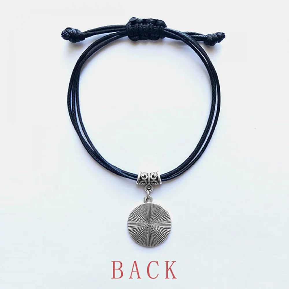 Leather Famous Live Seize It Poetry It Bracelet Wristband Jewelry Quote Rope Black