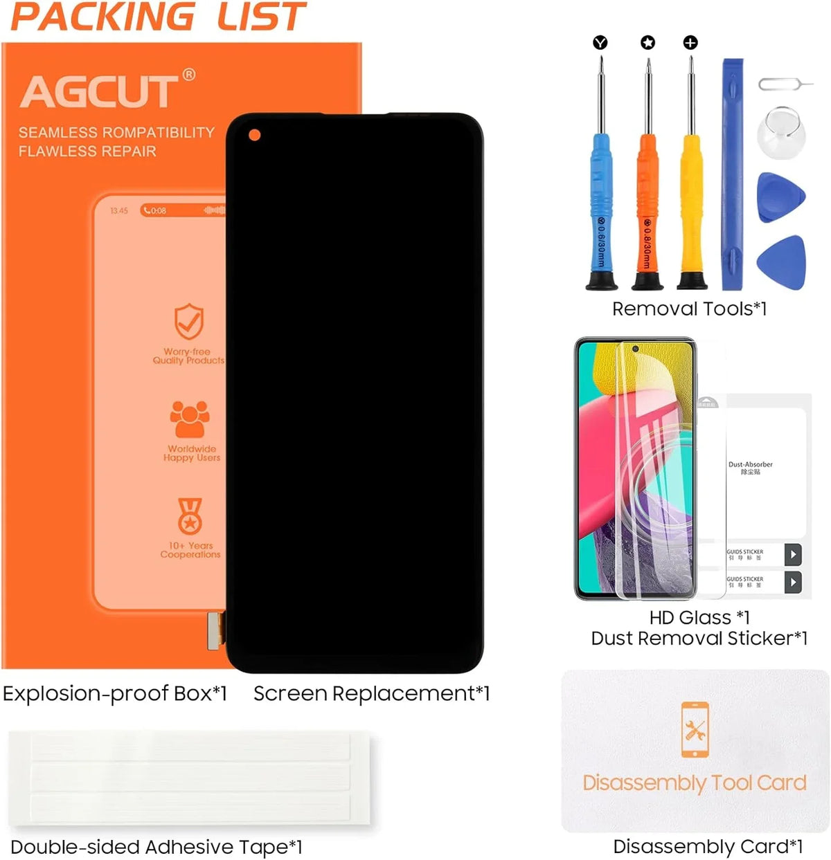 8T+ Oneplus for 8T Touch Repair KB2005 KB2003 Part Fingerprint) KB2000 Replacement Screen 5G Digitizer (Support KB2001 Display Assembly Screen