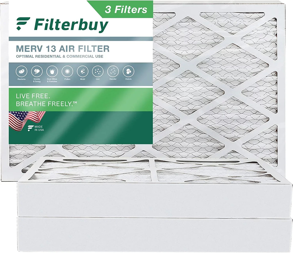 8x20x4 13 Air Pleated Filters (3-Pack) Furnace Filterbuy