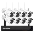 App Remote Cameras 1080P System, 2.0MP 1080P Access, Vision, 1080P + Alert, No 8PCS Camera with Indoor 8CH Drive Night Outdoor Hard Wireless 8Channel Smart Tuya Motion