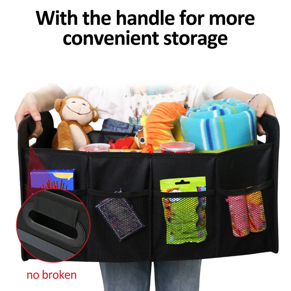Automotive Box Organizer Trunk Organizer Trunk Folding Box 55L Oxford Storage Cargo Andoer Storage Cloth Car Car Car