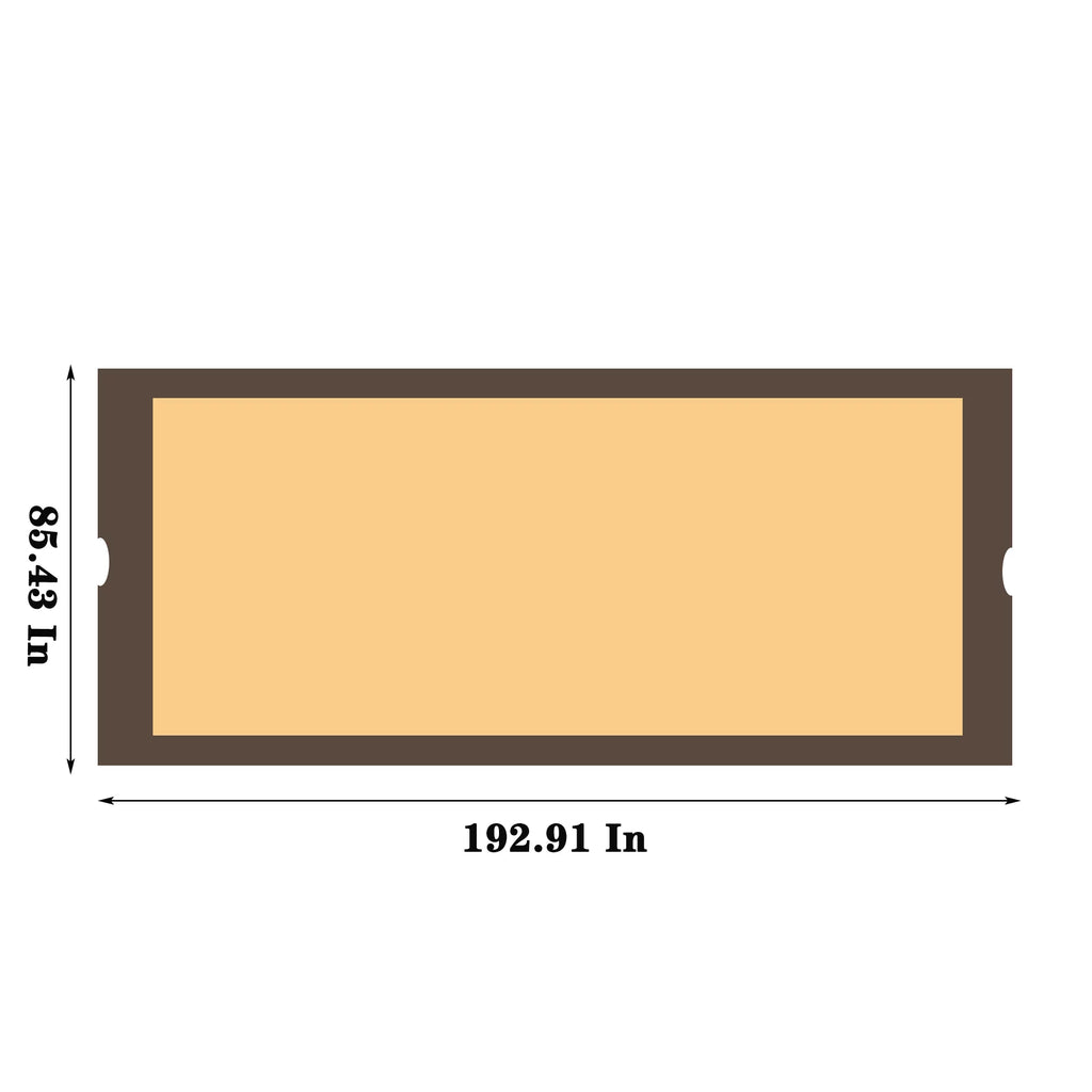 Ft Replacement for Shield Universal Outdoor Pergola Structure Canopy Curved 12x9