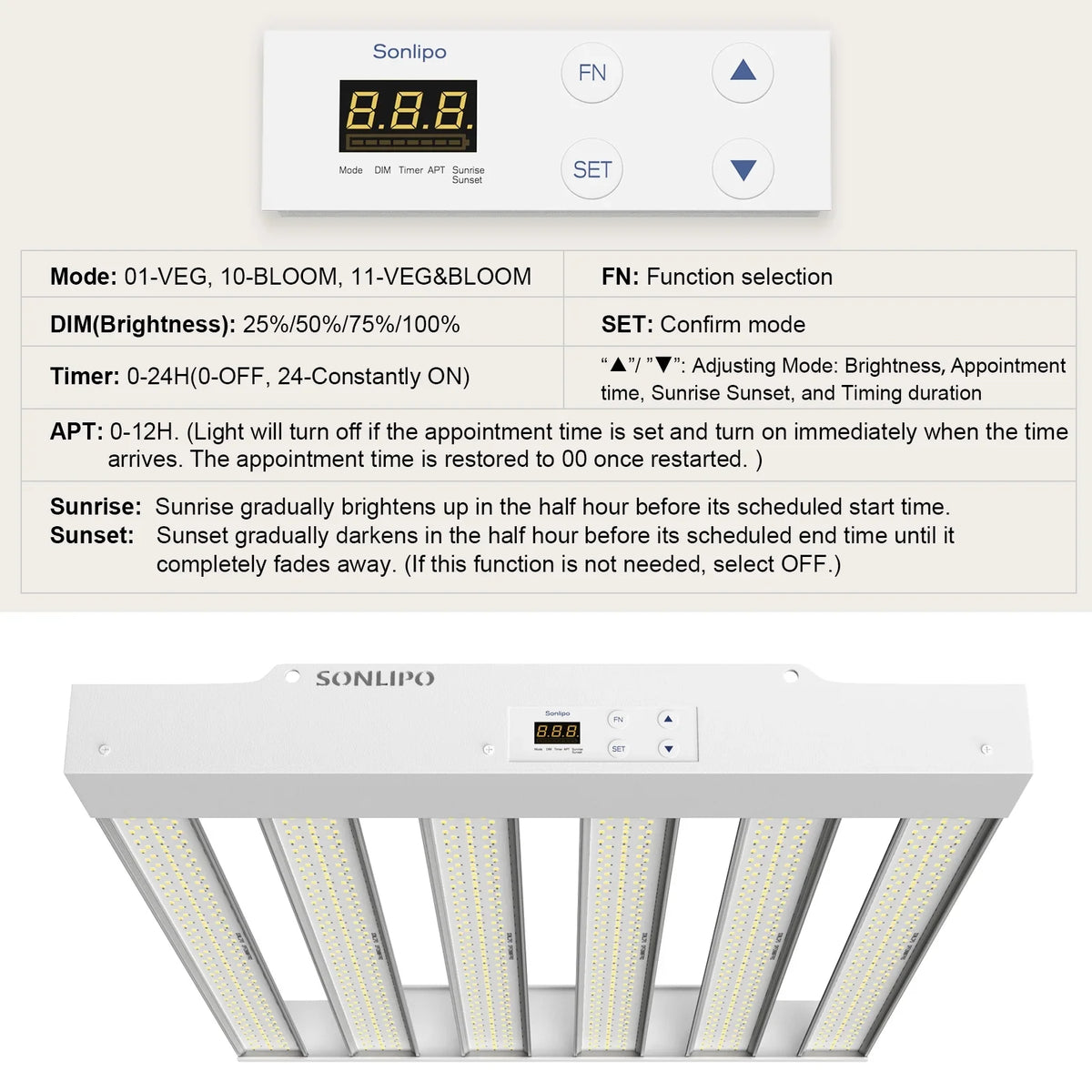 Plant Indoor Light Grow Fixture Dimmer with Growth Seeding, and Spectrum - - Shieldage Full Bloom Plants Grow Timer 3x3ft 200W Lamps for Plant Light & Sunlike Veg Flowering, SPF2000