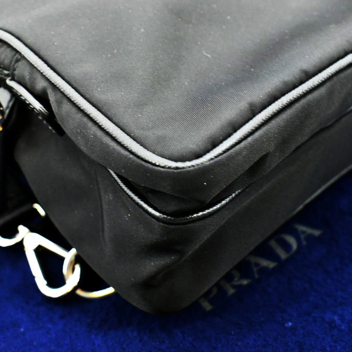 Backpack Nylon Bag 2vz026 Pre-owned Black