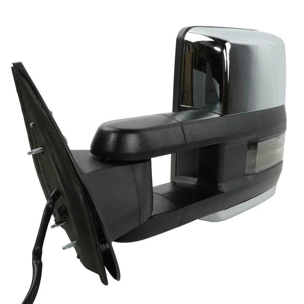 Gmc Chrome Heated Mirrors Led Signal&Backup Power Chevrolet Towing For Lamp