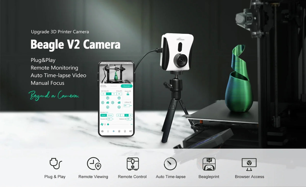 Remote Play Plug Beagle Camera V2 and Auto Connection Monitoring Mintion Time-Lapse WiFi