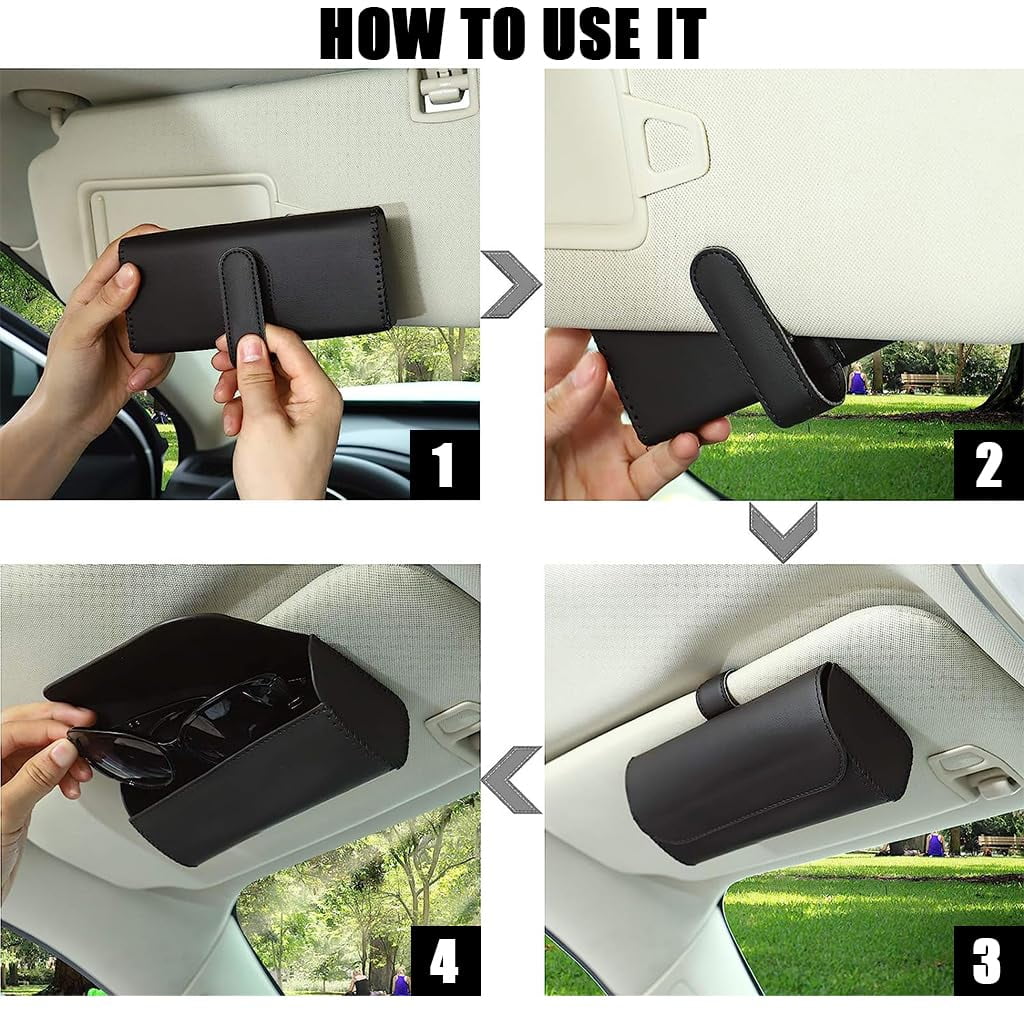 Car Visor, Organizer Clip for for Box Sunglass Holder Sunglasses Sunglasses Holder Sunglasses Sun Car, On Holder