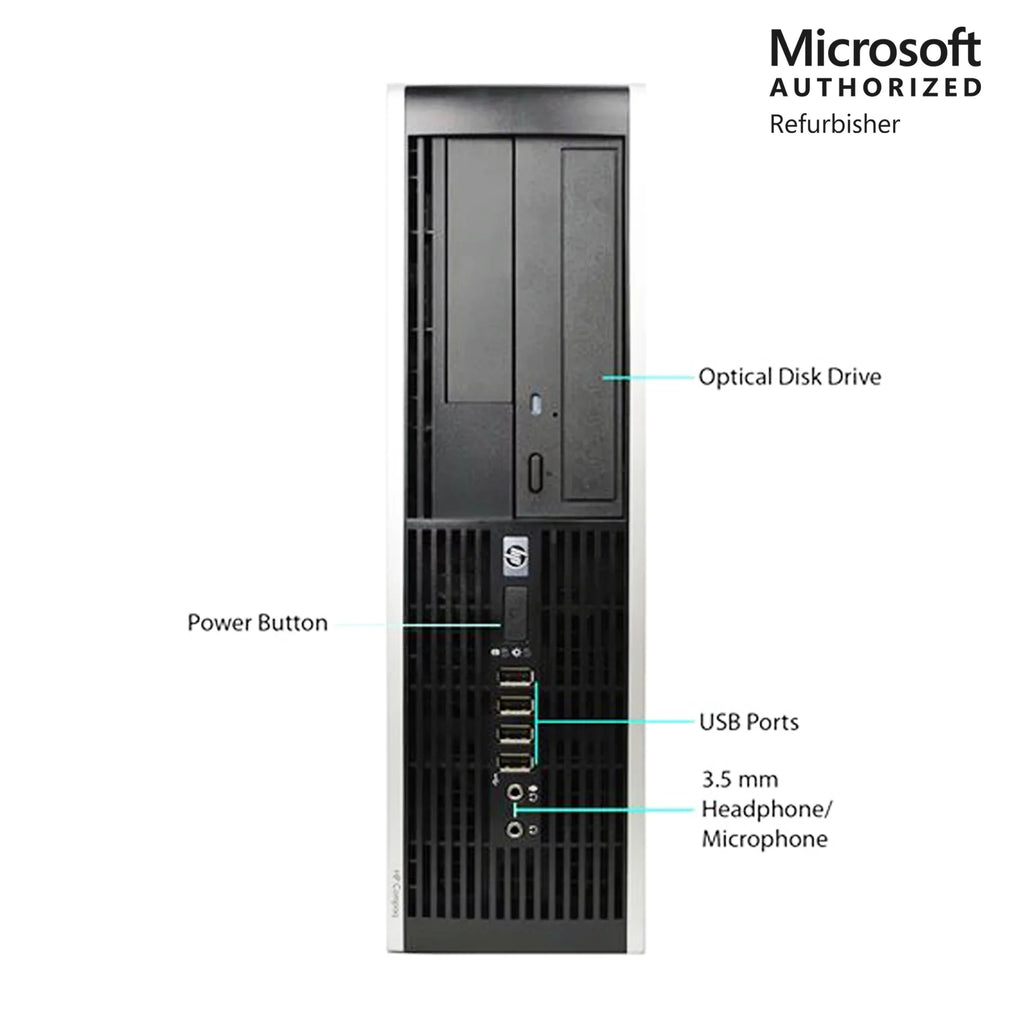 Desktop i5 WiFi Hp 8GB 10 Elite Year 960GB - Windows 8100 Computer Core 3.2Ghz Warranty 1