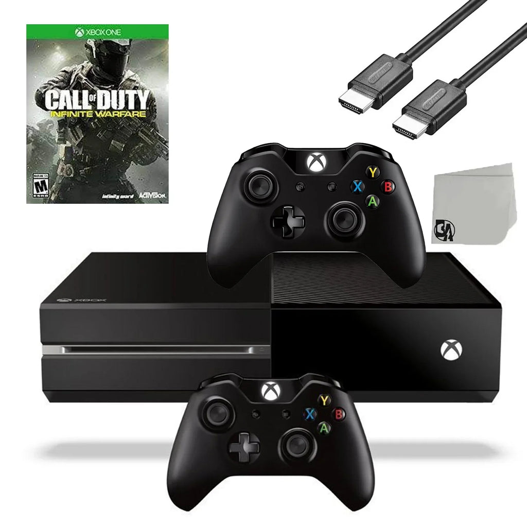 Xbox Controller WarFare 2 Like Included Original 500GB Infinite With Gaming Black Cable Game Console Microsoft New Call of Bundle One Duty