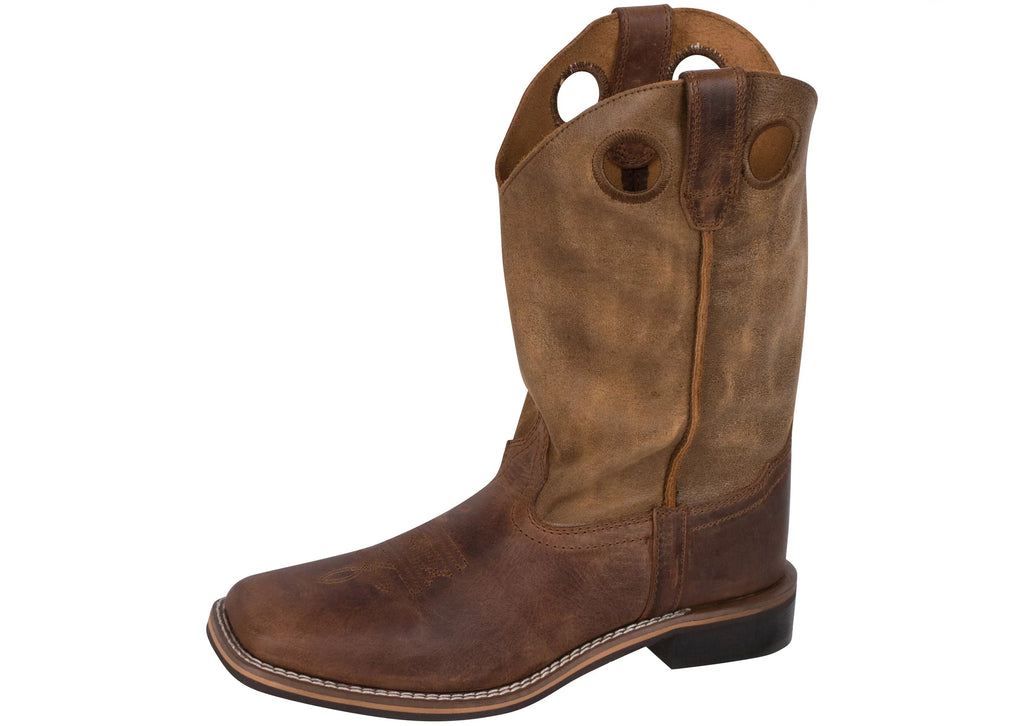 Boot Square Distressed Western Toe 5 Brown Waylon Smoky D(M) Mountain Boys'