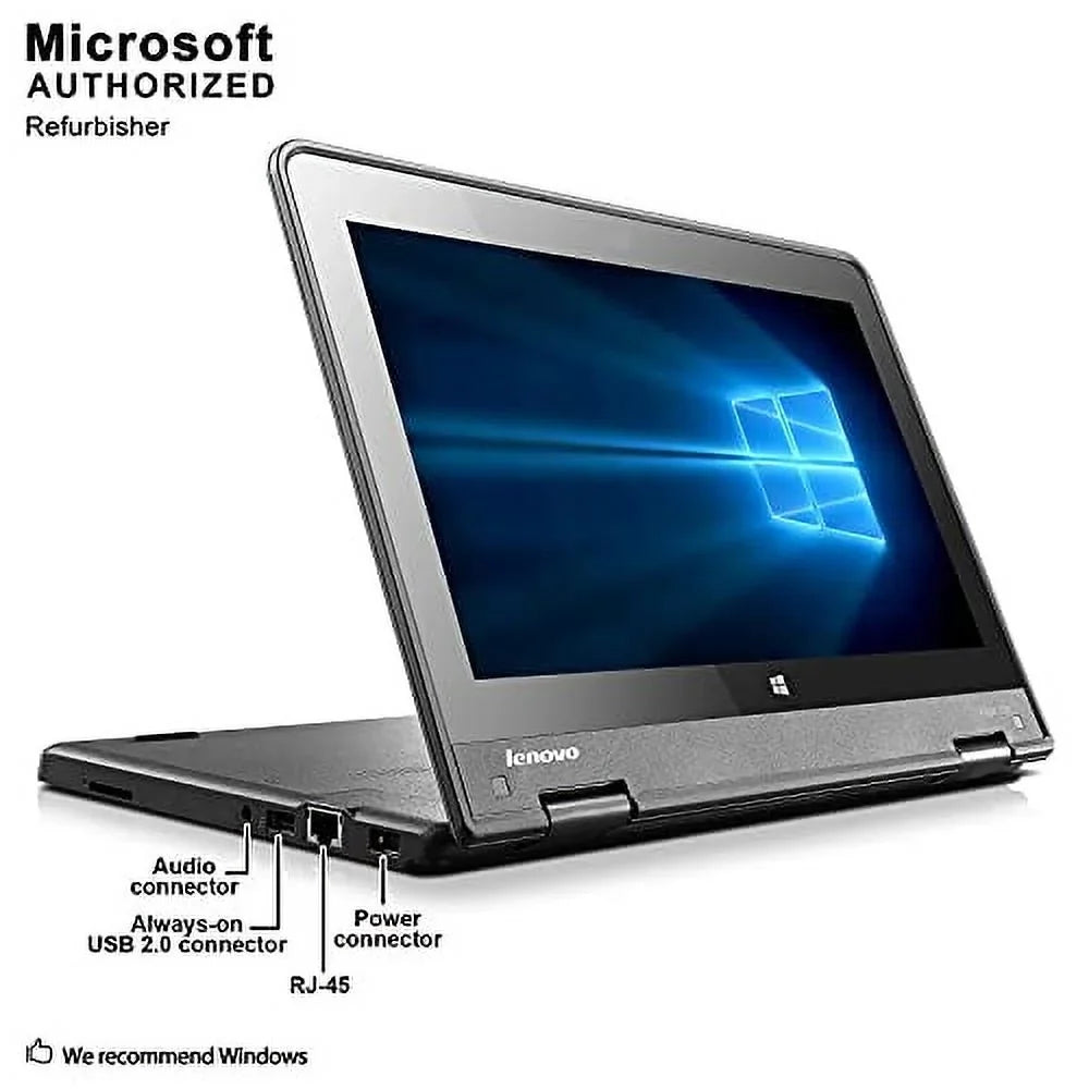 Webcam, , Convertible 11.6inch Intel , Touchscreen , Core Pre-Owned 128GB Yoga Ultrabook Laptop 10 Solid Drive, Bluetooth, , (Fair) Thinkpad DDR3 Processor, 4GB State Lenovo Windows 11e Quad