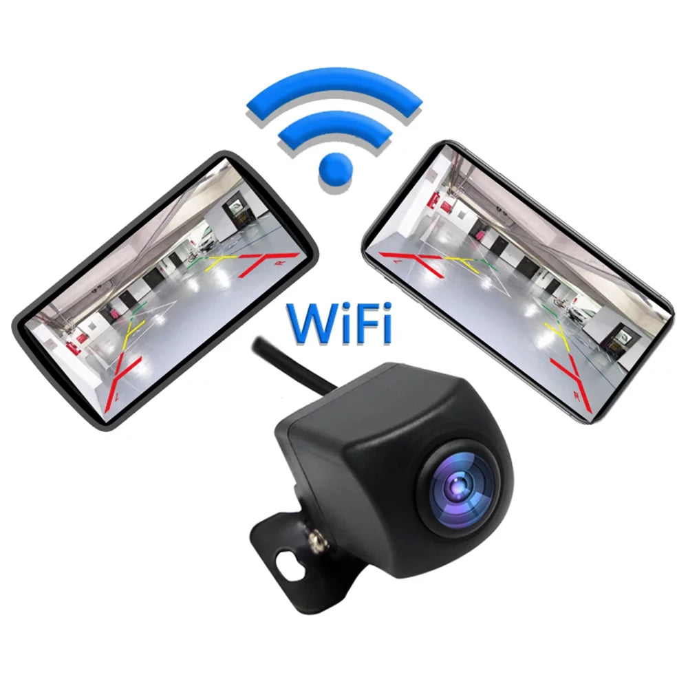 Moistureproof View Camera Backup with Night Wireless Vehicles, Backup Vision, IP67 Rear Monitor Reversing Wireless Camera WiFi Car, Camera for