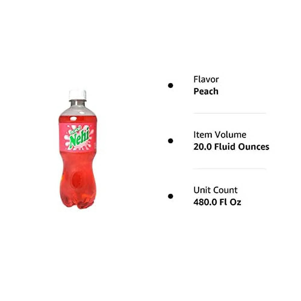 Oz Peach 24) Soda Nehi Of (Pack 20