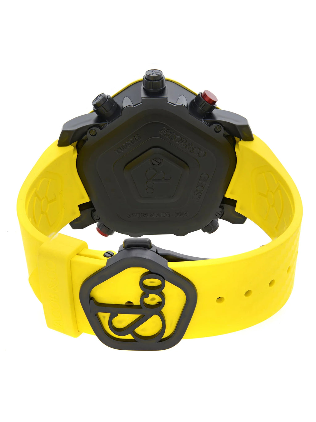 Bezel Co. Steel Quartz Carbon Watch GH100.11...ANH4D Ghost Yellow & Jacob