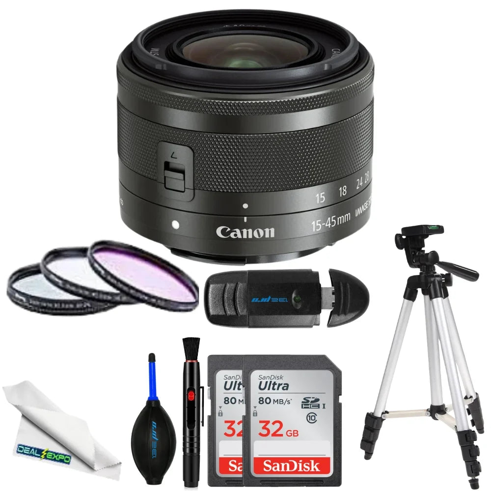 (Graphite) - Lens -M DealExpo 15-45mm Canon Advanced f/3.5-6.3 Bundle