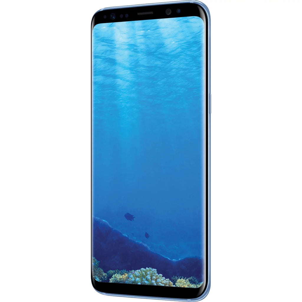 G950U 12MP U.S. - Unlocked Phone Blue Camera - S8 (Refurbished) Version Coral w/ Samsung Galaxy Restored 64GB