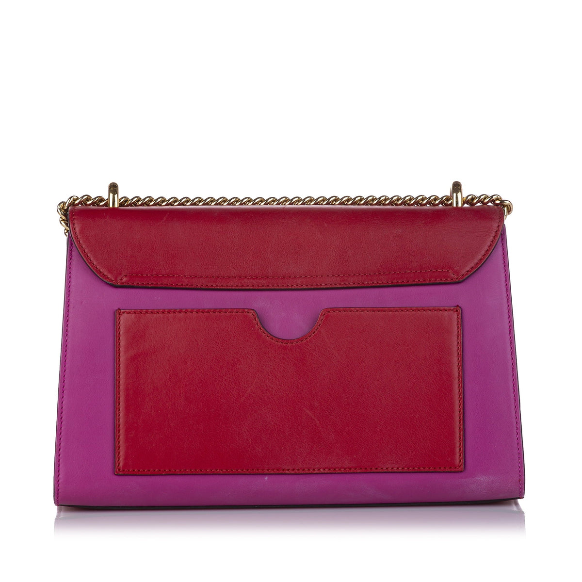 Small Women Bag (Good) Crossbody Gucci Red Pre-Owned Leather Calf Padlock