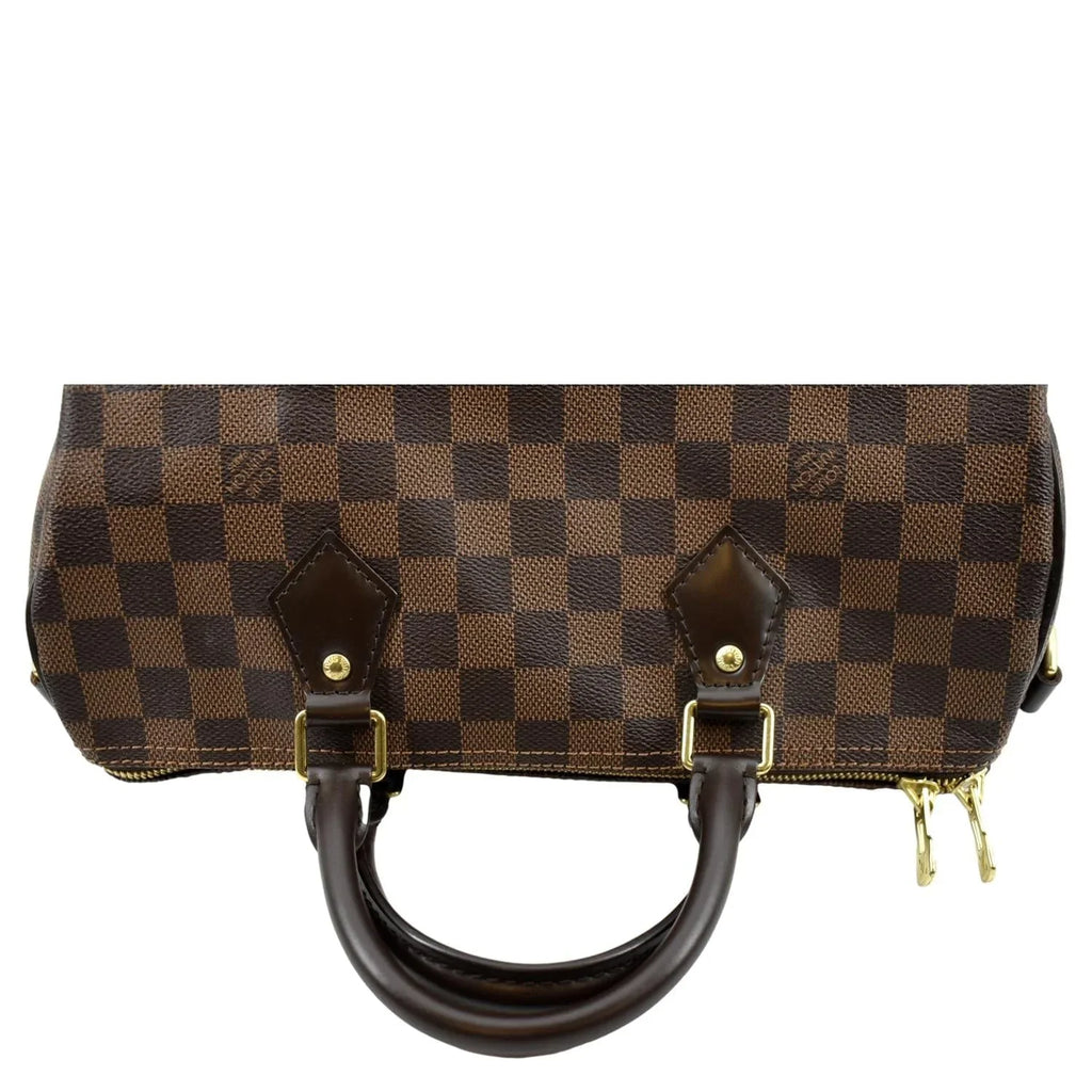 Brown Shoulder Pre-owned Bandouliere Damier Speedy Bag 30 Ebene