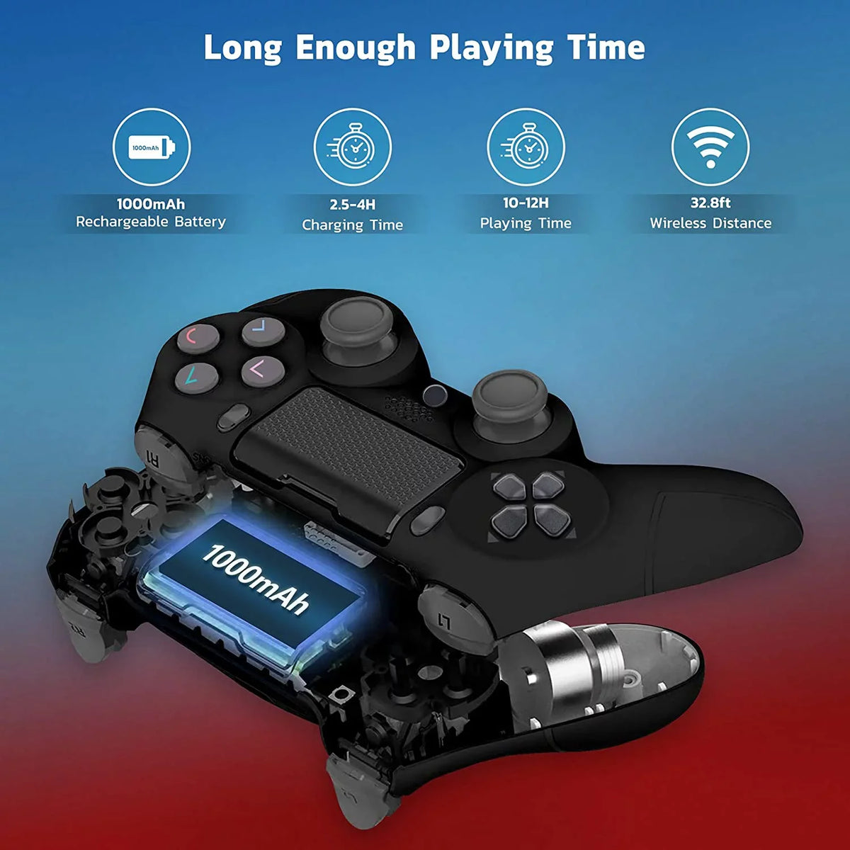 1,000 Controller Galaxy Slim BlueTooth Fits (Black) with S21 GamePad Samsung Plus Speaker/Gyro/Remote Battery/Built-In 5G Wireless