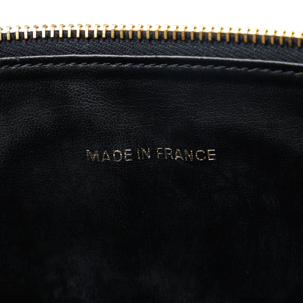 Bag Pre-Owned Caviar Unisex Vanity Leather (Good) Black Chanel Authenticated
