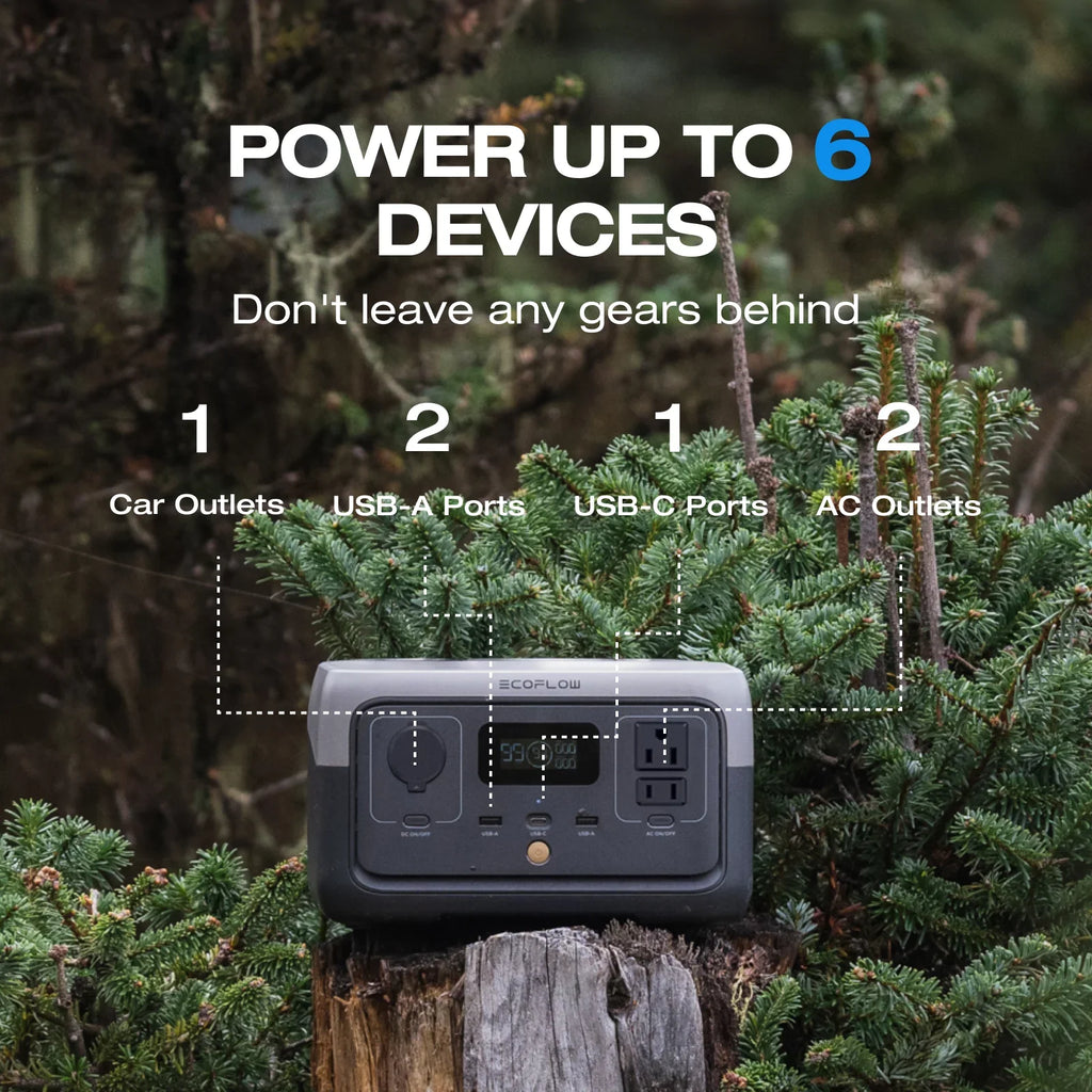 Station Fast 600W Solar Charging, Optional) Use,,Walmart Output Power Panel Battery/1 Camping,Home for 240,243wh LiFePO4 Exclusive EcoFlow 2 Portable Hour Outdoor Generator (Solar