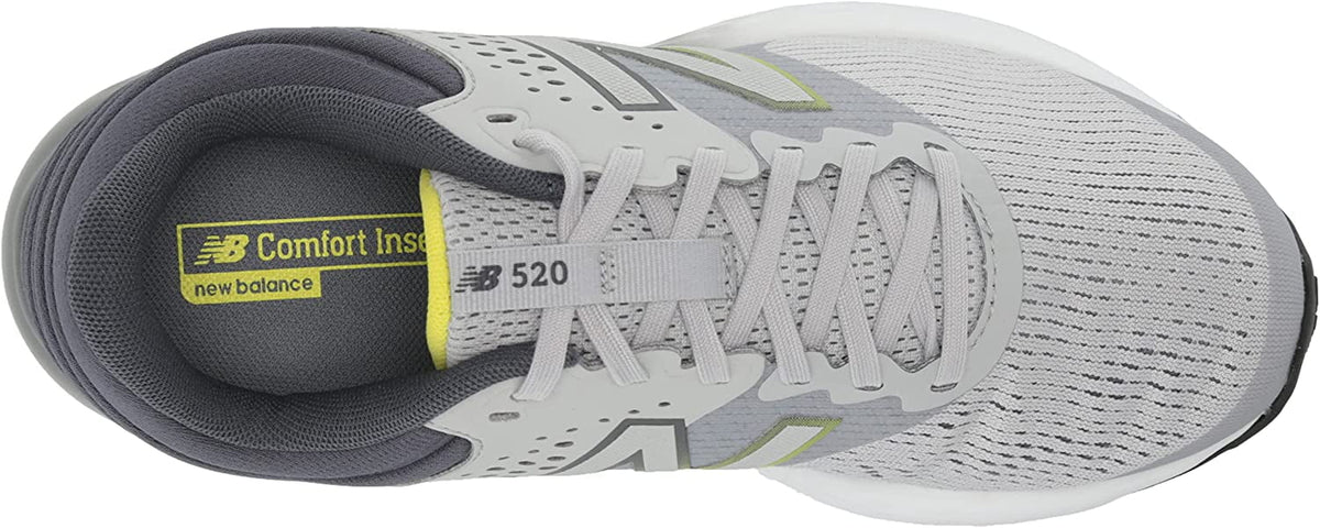 12 New 520 Shoe, V7 Balance Gray/Gray/Hilite, Running Men's