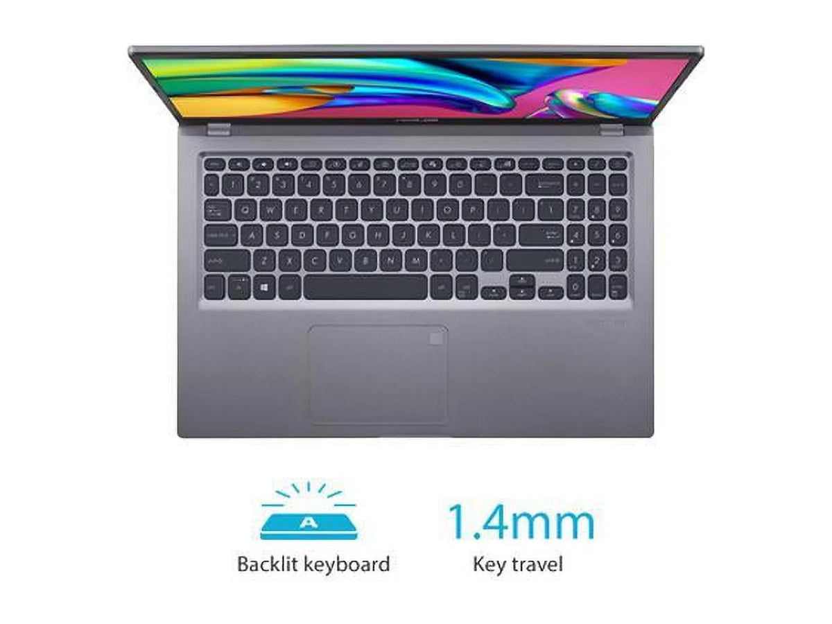 Home, VivoBook Core and Display, DDR4 Fingerprint, Graphics, 8GB F515EA-DH75 Windows Iris 15 Processor, Laptop, F515 , 15.6" i7-1165G7 11 Light 512GB , Grey, Xe Thin Slate