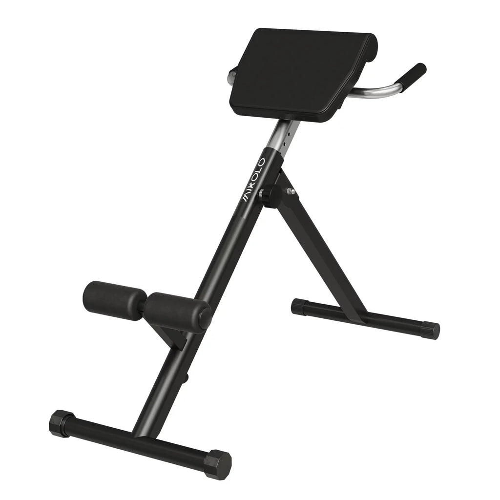 Exercise Adjustable Foldable Chair, Training. Roman Mikolo with Heights 9 Hyperextension Bench Capacity, for Strength 300LBS