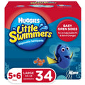 Huggies Swim 5-6 34 Diapers, Size Swimmers Ct Large, Little